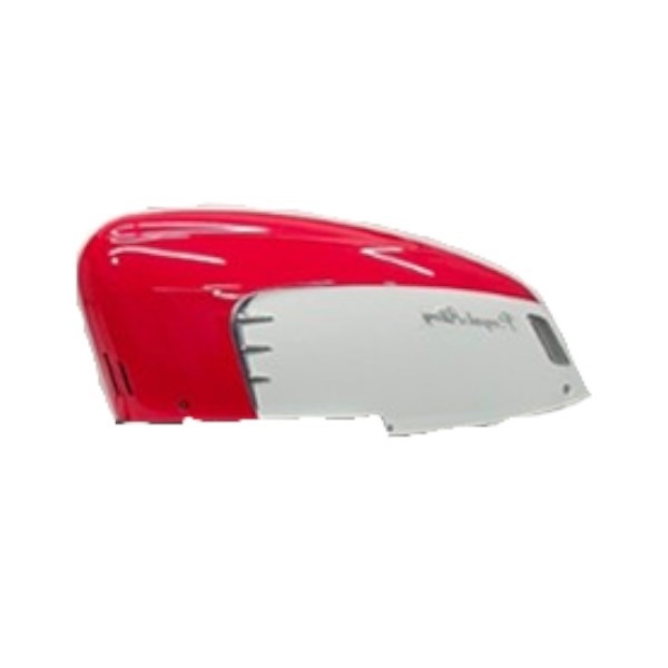 Royal Alloy Left Side Cover - Red And White - GT125i E5